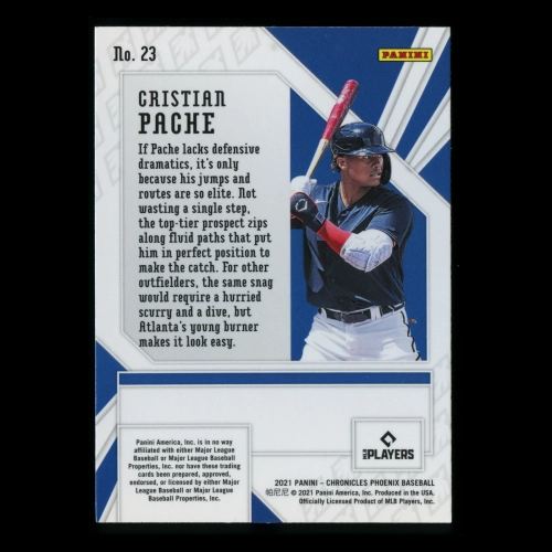 Cristian Pache RC 2021 Phoenix Rookie Braves
