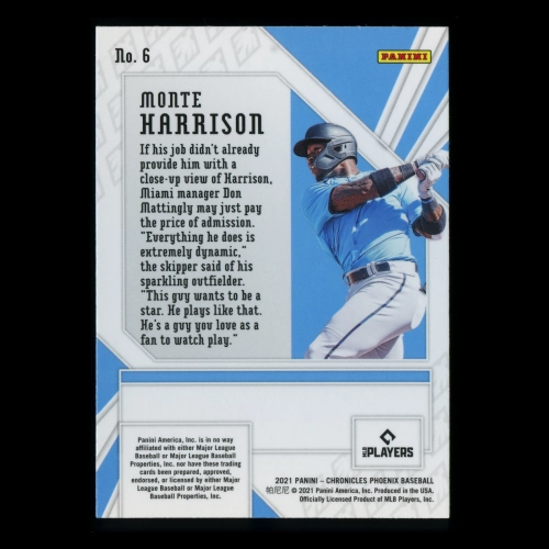 Monte Harrison RC 2021 Phoenix Rookie Marlins
