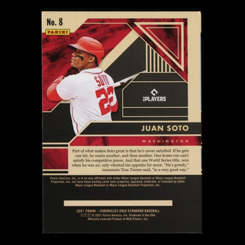 Juan Soto 2021 Gold Standard Nationals