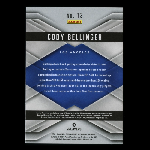 Cody Bellinger 2021 Titanium Dodgers