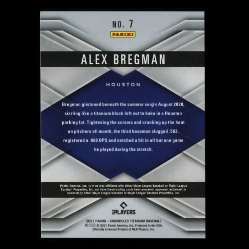 Alex Bregman 2021 Titanium Astros