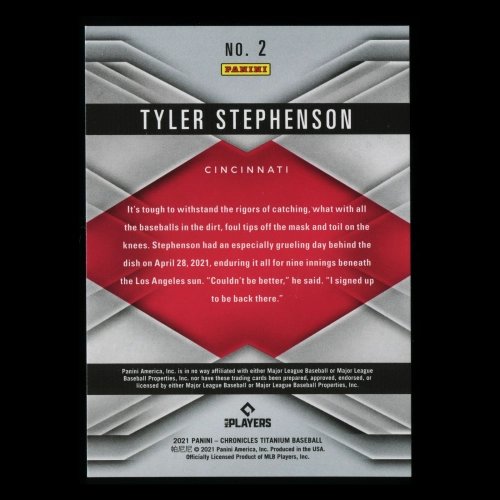 Tyler Stephenson RC 2021 Titanium Rookie Reds
