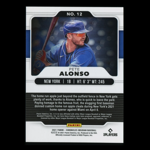 Pete Alonso 2021 Obsidian Mets
