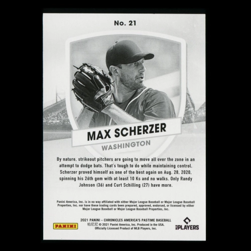 Max Scherzer 2021 America's Pastime Nationals