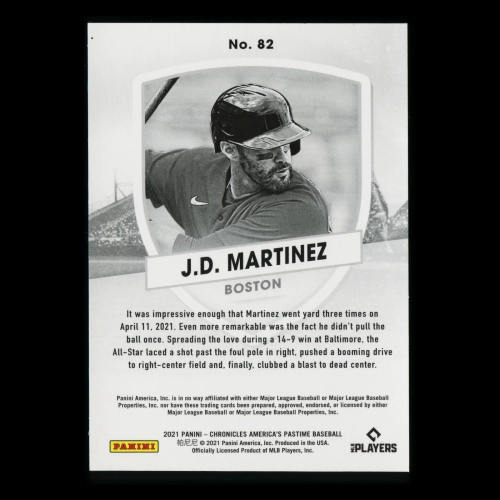 J.D. Martinez 2021 America's Pastime Red Sox