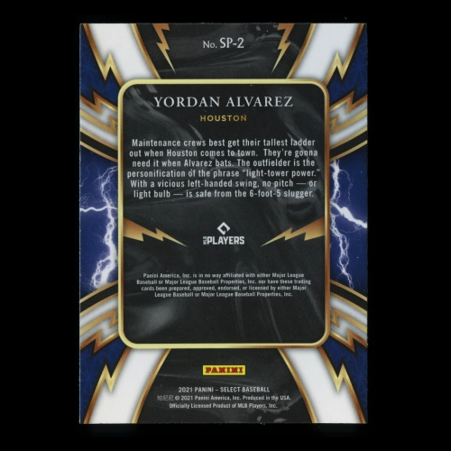 Yordan Alvarez 2021 Select Sparks Astros