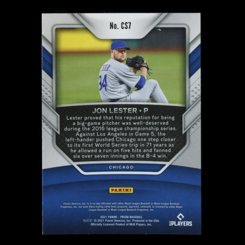 Jon Lester 2021 Prizm Championship Stage Cubs