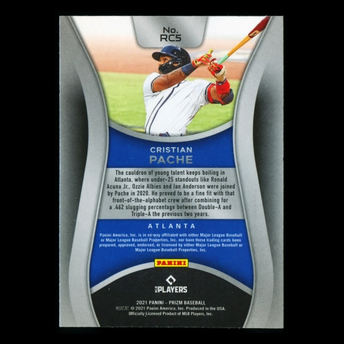 Cristian Pache 2021 Prizm Rookie Class Braves