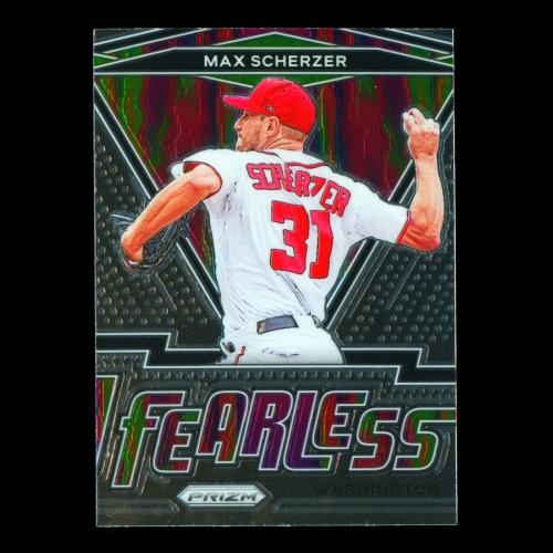 Max Scherzer 2021 Prizm Fearless Nationals