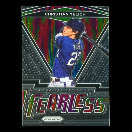 Christian Yelich 2021 Prizm Fearless Brewers