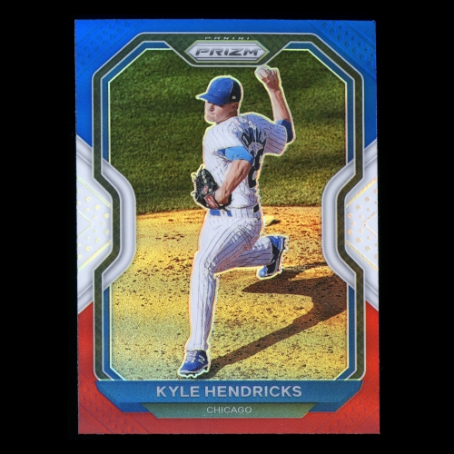 Kyle Hendricks 2021 Prizm Red White & Blue Red Cubs