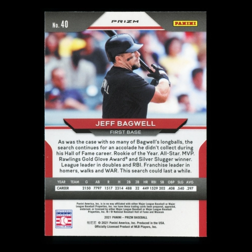 Jeff Bagwell 2021 Prizm Red White & Blue Red Astros