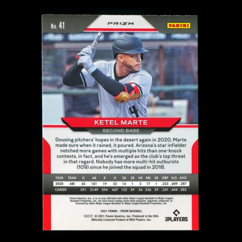 Ketel Marte 2021 Prizm Red White & Blue Red Diamondbacks