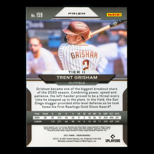 Trent Grisham 2021 Prizm Red White & Blue Red Padres