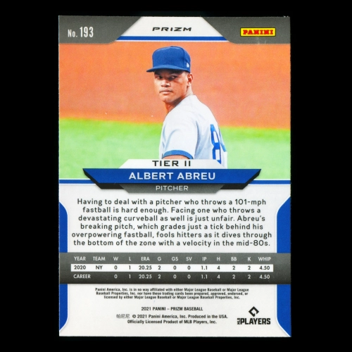 Albert Abreu RC 2021 Prizm Red White & Blue Rookie Yankees