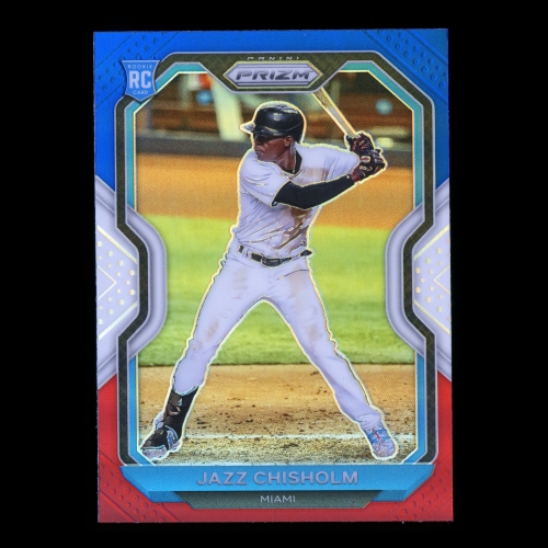 Jazz Chisholm RC 2021 Prizm Red White & Blue Rookie Marlins