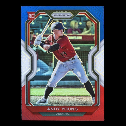 Andy Young RC 2021 Prizm Red White & Blue Rookie Diamondbacks
