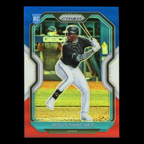 Jesus Sanchez RC 2021 Prizm Red White & Blue Rookie Marlins