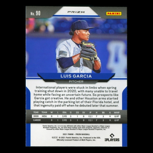 Luis Garcia RC 2021 Prizm Red White & Blue Rookie Astros