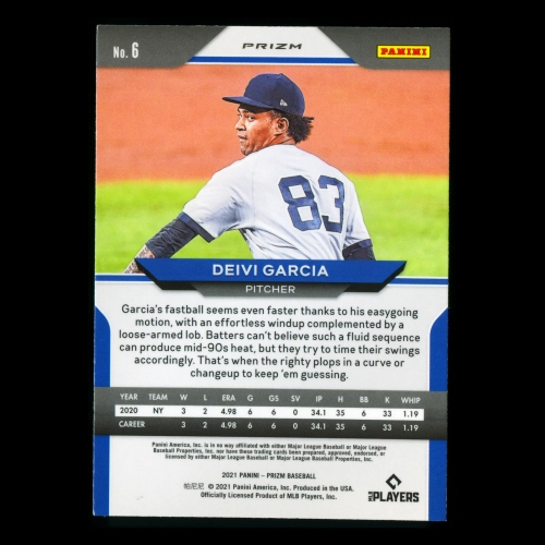 Deivi Garcia RC 2021 Prizm Red White & Blue Rookie Yankees