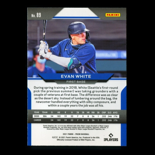 Evan White RC 2021 Prizm Rookie Mariners