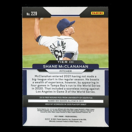 Shane McClanahan RC 2021 Prizm Rookie Rays