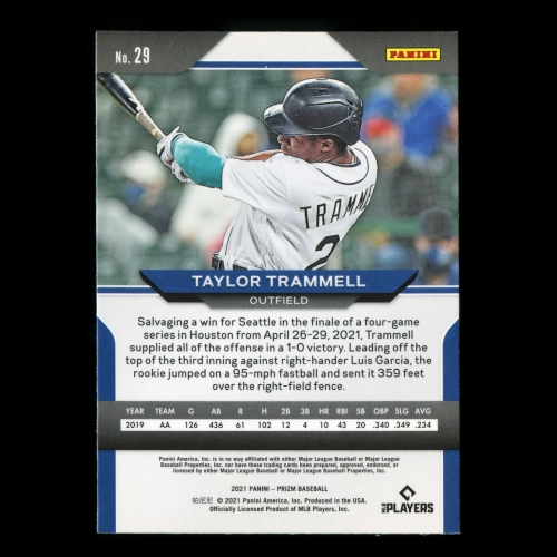 Taylor Trammell RC 2021 Prizm Rookie Mariners