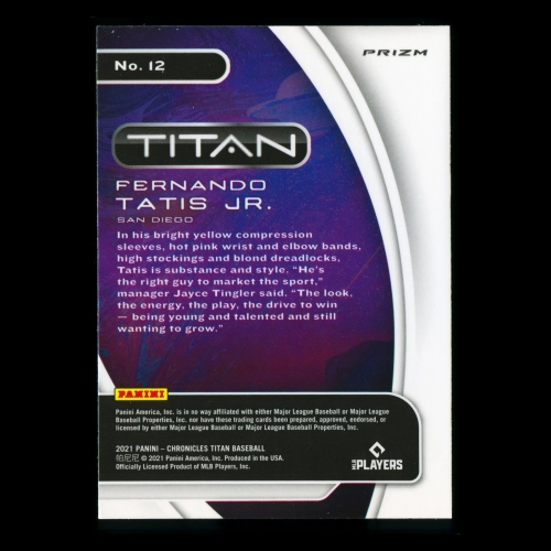 Fernando Tatis Jr. 2021 Titan Building Blocks Padres