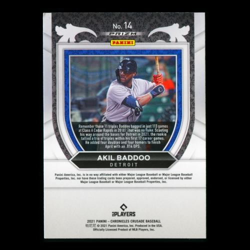 Akil Baddoo RC 2021 Crusade Building Blocks Tigers