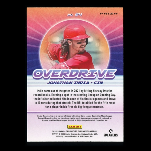 Jonathan India RC 2021 Overdrive Building Blocks Rookie Reds