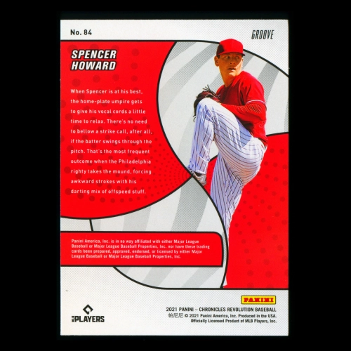 Spencer Howard RC 2021 Revolution Groove Rookie Phillies