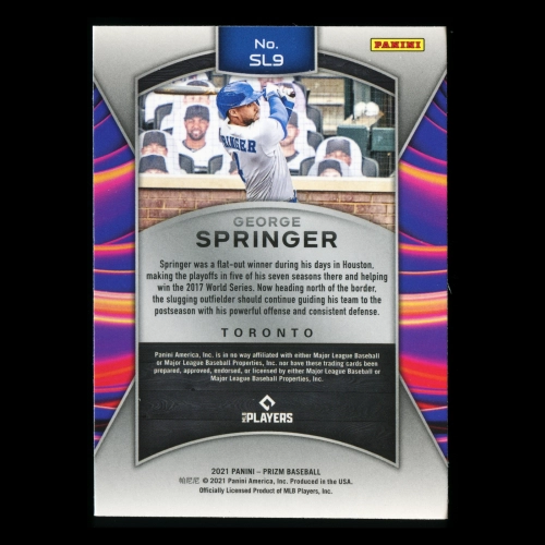 George Springer 2021 Prizm Sluggers Blue Jays