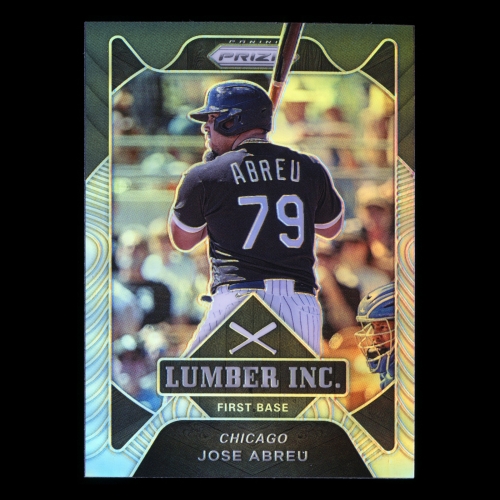 Jose Abreu 2021 Prizm Lumber Inc. Silver White Sox
