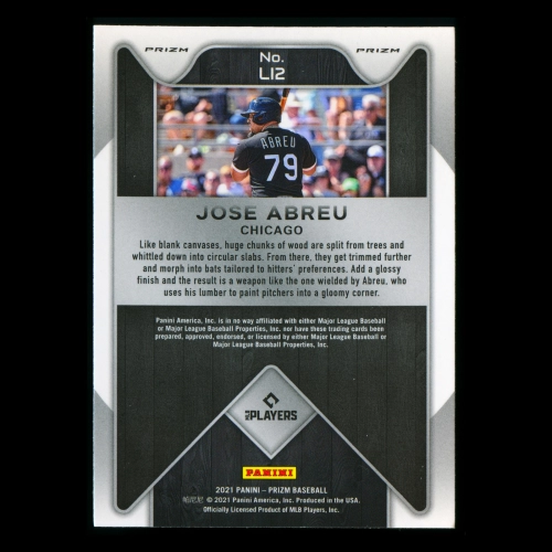 Jose Abreu 2021 Prizm Lumber Inc. Silver White Sox