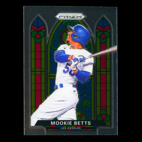 Mookie Betts 2021 Prizm Stained Glass Dodgers