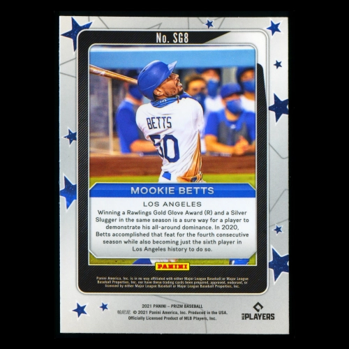 Mookie Betts 2021 Prizm Star Gazing Dodgers