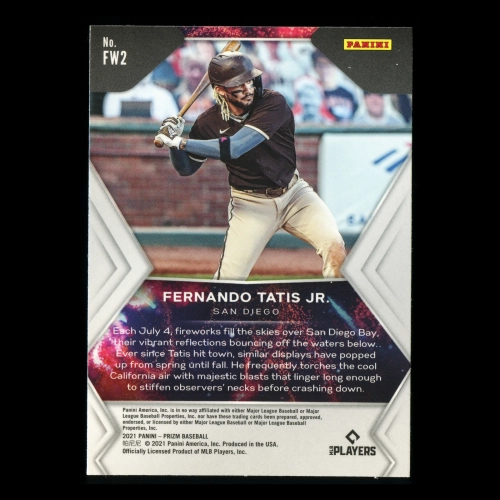 Fernando Tatis Jr. 2021 Prizm Fireworks Padres