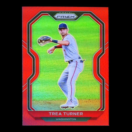 Trea Turner 2021 Prizm Red Nationals