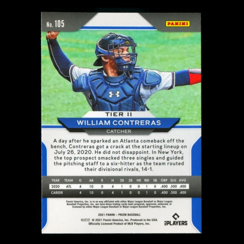 William Contreras RC 2021 Prizm Rookie Braves