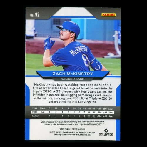 Zach McKinstry RC 2021 Prizm Rookie Dodgers