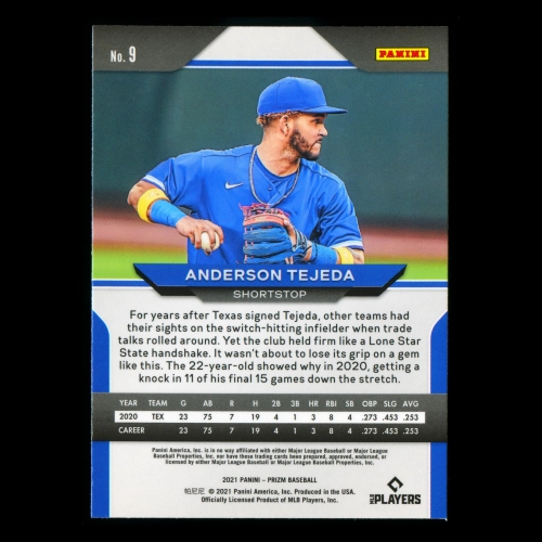 Anderson Tejeda RC 2021 Prizm Rookie Rangers