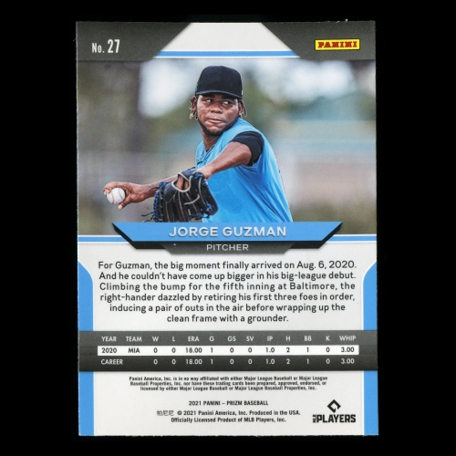 Jorge Guzman RC 2021 Prizm Rookie Marlins