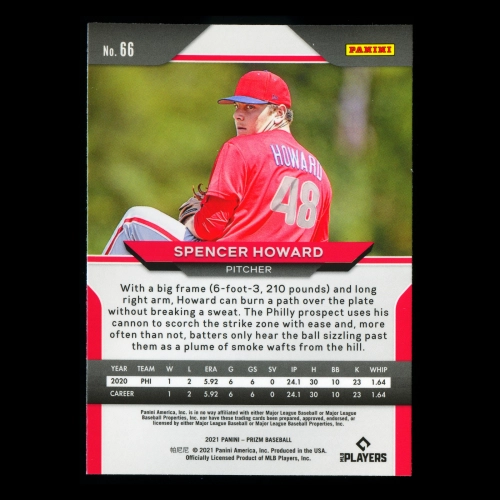 Spencer Howard RC 2021 Prizm Rookie Phillies