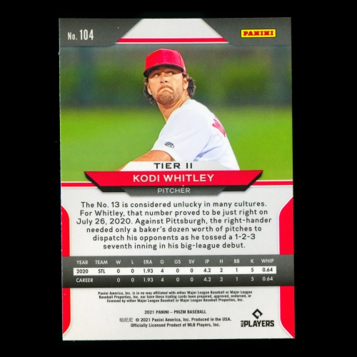 Kodi Whitley RC 2021 Prizm Rookie Cardinals