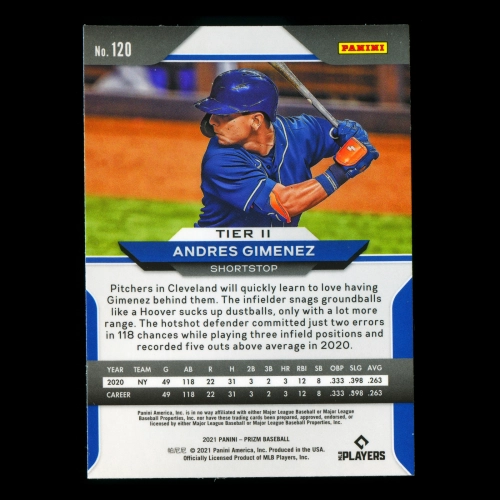 Andres Gimenez RC 2021 Prizm Rookie Indians