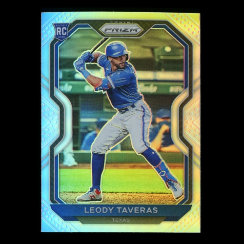 Leody Taveras RC 2021 Prizm Silver Rookie Rangers