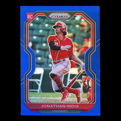 Jonathan India RC 2021 Prizm Blue Rookie Reds