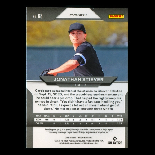 Jonathan Stiever RC 2021 Prizm Blue Rookie White Sox