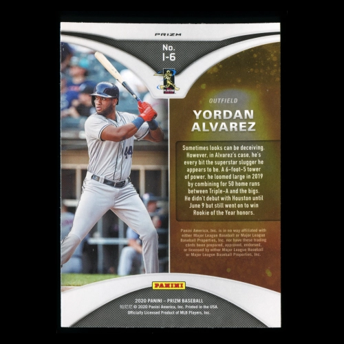 Yordan Alvarez  2020 Prizm Illumination Red Astros