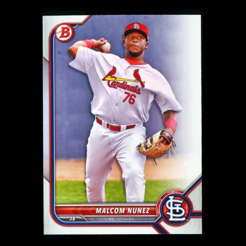 Malcom Nunez 2022 Bowman Prospects Cardinals